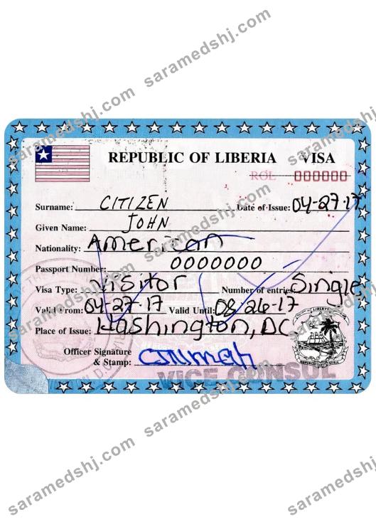 LIBERIA visa